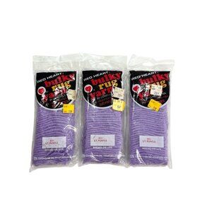 Lot Of 3 VTG Red Heart Bulky Rug Yarn #631 LT Purple, Latch Hook Acrylic NOS